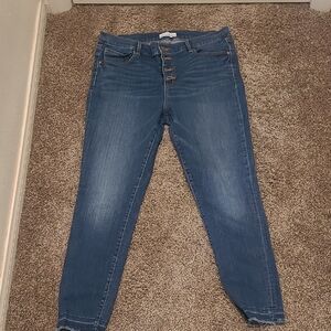 LOFT Dark Blue Skinny Jeans